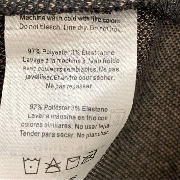 KAVU size Small Black & Brown Knit Herringbone Stretch Pencil Skirt - Picture 11 of 12